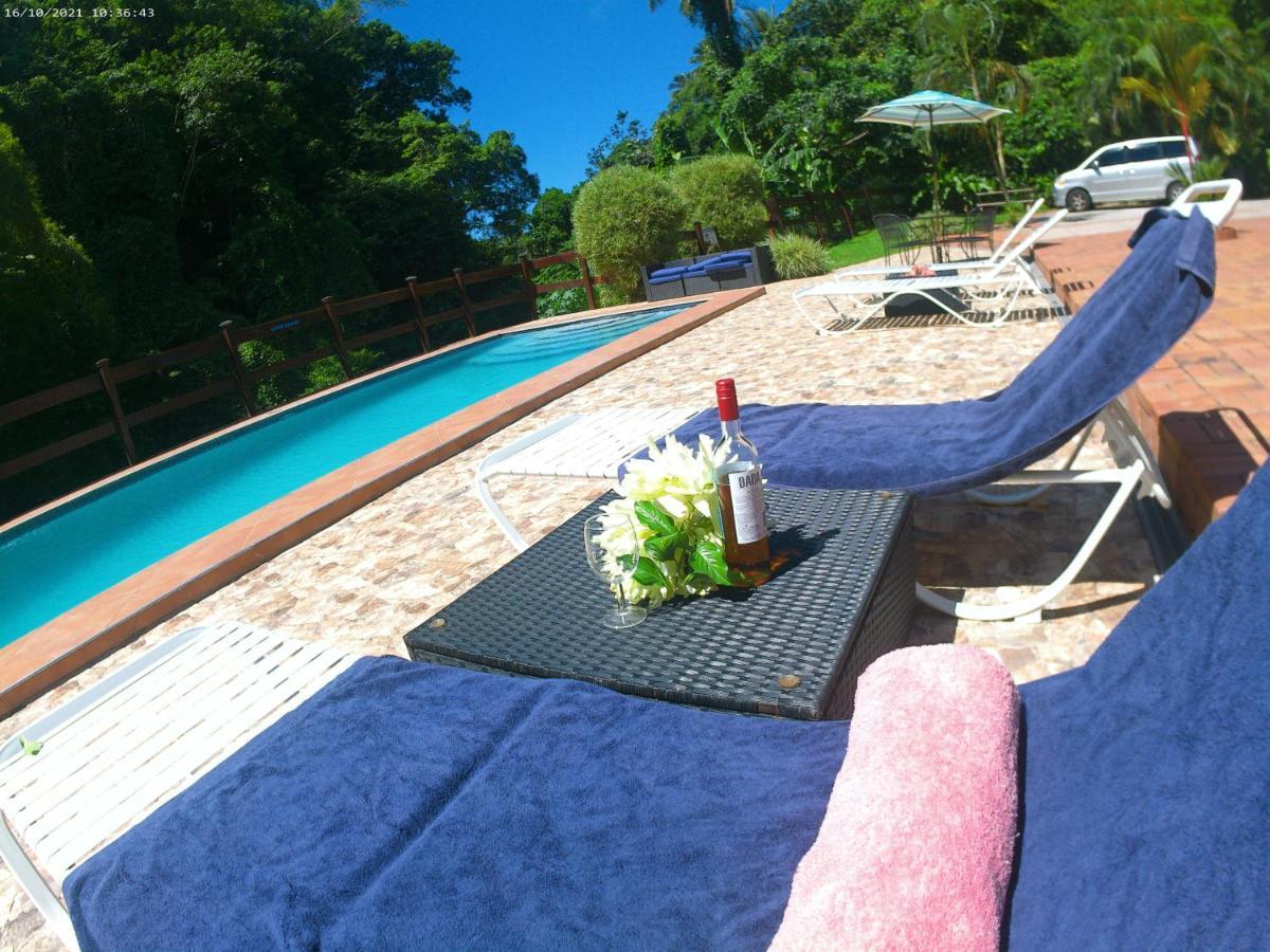 Toraille Waterfall Poolside Apartment Soufrière Eksteriør bilde